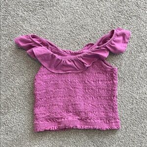 GAP Kids Purple Smocked Top